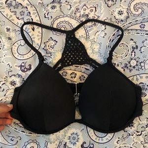 Black bathing suit top